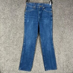 Wrangler A001 Mens Blue Jeans Regular Fit Straight Leg Denim Pants Size 30x30‎